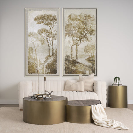 Timeless Vista IV by Mercana Studio Hand-Embellished Textured Framed Canvas Artwork by Mercana at Eve Furniture