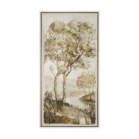 Timeless Vista IV by Mercana Studio Hand-Embellished Textured Framed Canvas Artwork by Mercana at Eve Furniture