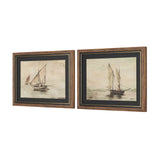 Timeless Voyage (Set of 2) by Mercana Studio Hand Embelished Framed Artwork Matted under Glass by Mercana at Eve Furniture
