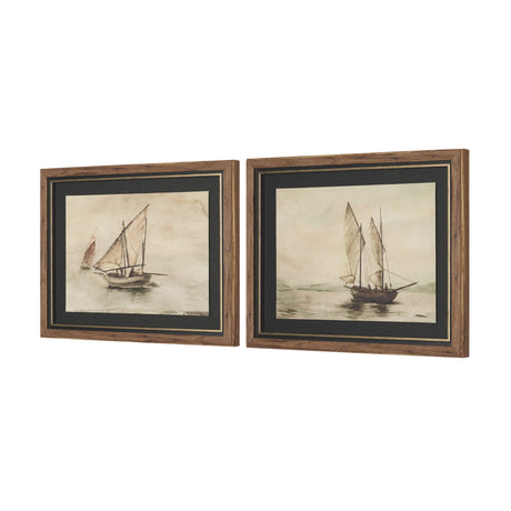 Timeless Voyage (Set of 2) by Mercana Studio Hand Embelished Framed Artwork Matted under Glass by Mercana at Eve Furniture