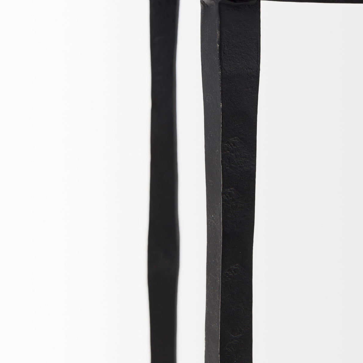 Timothy 16.0L x 16.0W X 20.0H Ebony Black Iron Side Table by Mercana at Eve Furniture