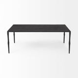 Timothy 42.0 X 22.0 X 15.5 Ebony Black Iron Coffee Table by Mercana at Eve Furniture