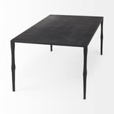 Timothy 42.0 X 22.0 X 15.5 Ebony Black Iron Coffee Table by Mercana at Eve Furniture