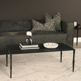 Timothy 42.0 X 22.0 X 15.5 Ebony Black Iron Coffee Table by Mercana at Eve Furniture
