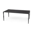Timothy 42.0 X 22.0 X 15.5 Ebony Black Iron Coffee Table by Mercana at Eve Furniture