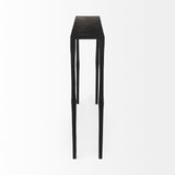 Timothy 48.0 X 8.0 X 30.0 Ebony Black Iron Console Table by Mercana at Eve Furniture