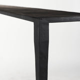 Timothy 48.0 X 8.0 X 30.0 Ebony Black Iron Console Table by Mercana at Eve Furniture