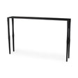 Timothy 48.0 X 8.0 X 30.0 Ebony Black Iron Console Table by Mercana at Eve Furniture