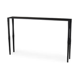 Timothy 48.0 X 8.0 X 30.0 Ebony Black Iron Console Table by Mercana at Eve Furniture