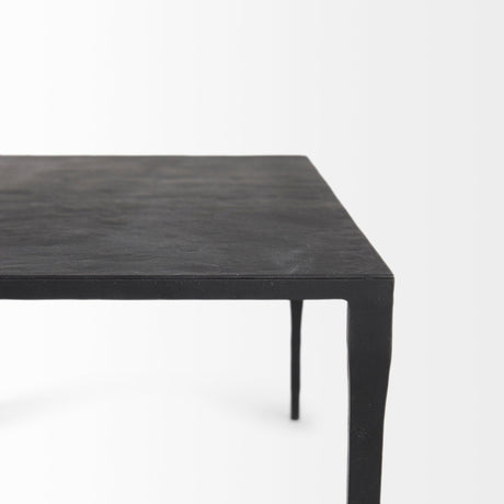 Timothy Ebony Black Iron Coffee Table by Mercana at Eve Furniture