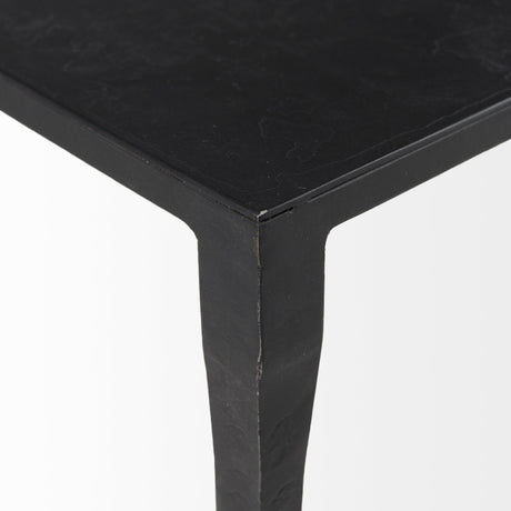 Timothy Ebony Black Iron Coffee Table by Mercana at Eve Furniture