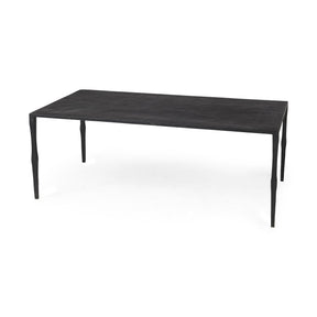 Timothy Ebony Black Iron Coffee Table by Mercana at Eve Furniture