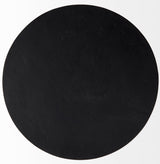 Timothy Ebony Black Iron Side Table by Mercana at Eve Furniture