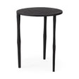 Timothy Ebony Black Iron Side Table by Mercana at Eve Furniture