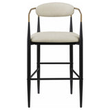 Tina Beige Metal Pub Height Upholstered Bar Stool, Set of 2 by Coaster at Eve Furniture