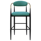 Tina Green Metal Pub Height Upholstered Bar Stool, Set of 2 by Coaster at Eve Furniture