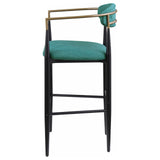 Tina Green Metal Pub Height Upholstered Bar Stool, Set of 2 by Coaster at Eve Furniture
