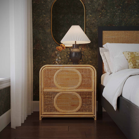 Tina Rattan Nightstand by TOV Furniture at Eve Furniture
