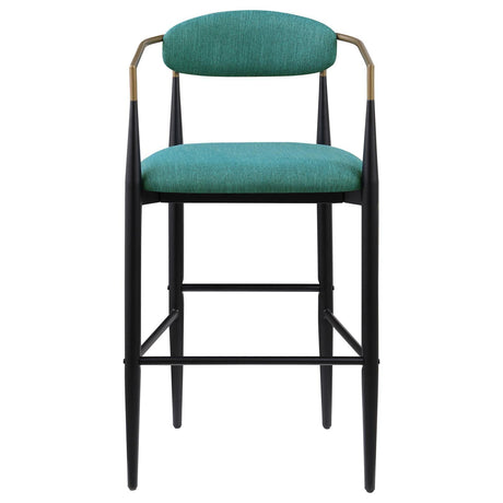 Tina Green Metal Pub Height Upholstered Bar Stool, Set of 2 by Coaster at Eve Furniture