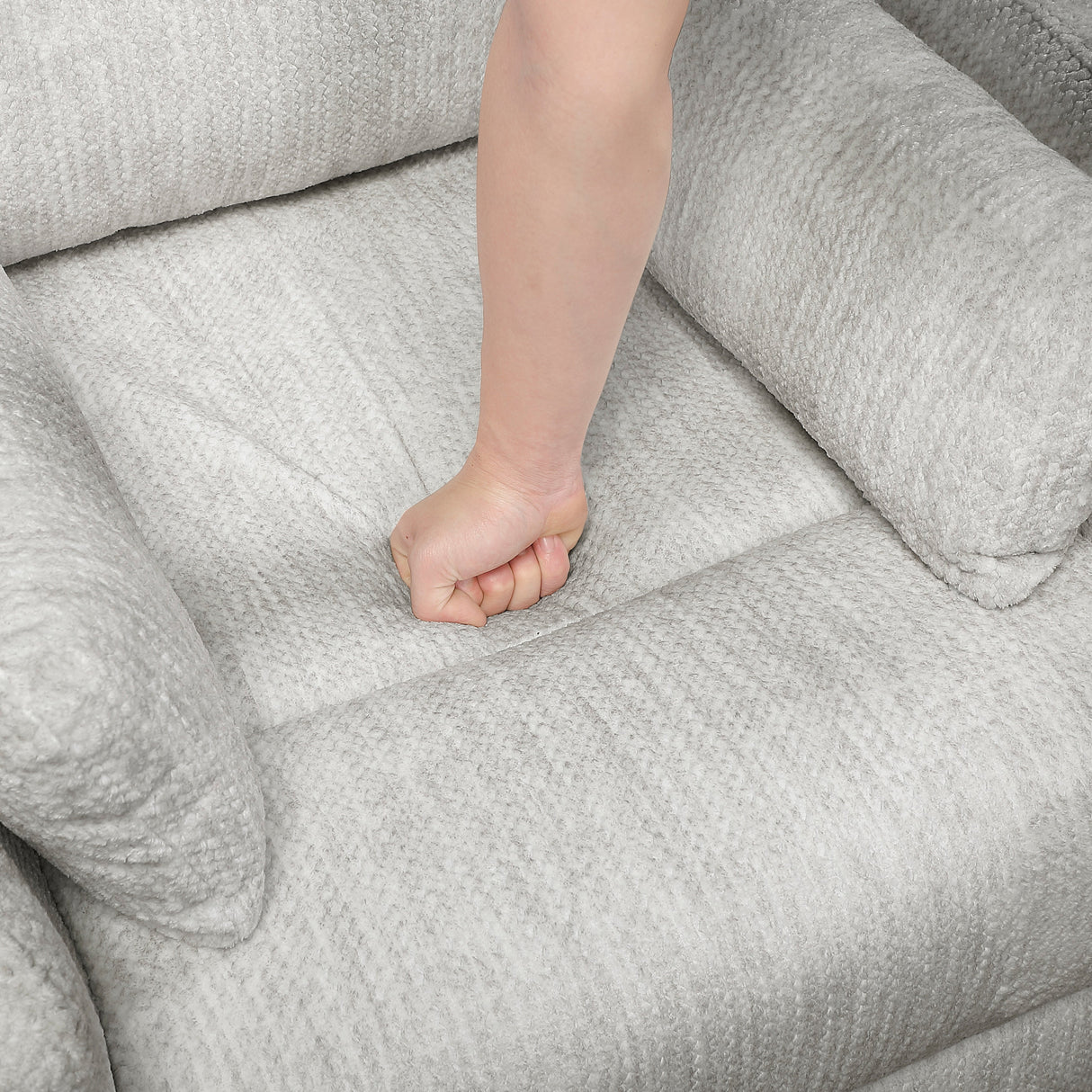 Tinley Beige Swivel Glider Reclining Chair