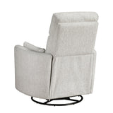 Tinley Beige Swivel Glider Reclining Chair