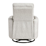 Tinley Beige Swivel Glider Reclining Chair