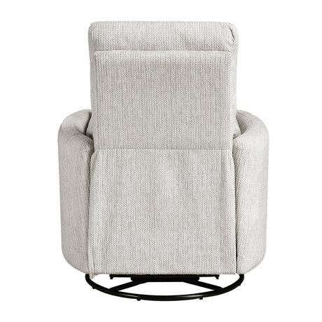 Tinley Beige Swivel Glider Reclining Chair by Homelegance at Eve Furniture