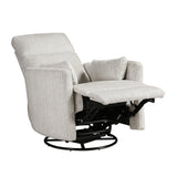 Tinley Beige Swivel Glider Reclining Chair
