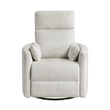 Tinley Beige Swivel Glider Reclining Chair