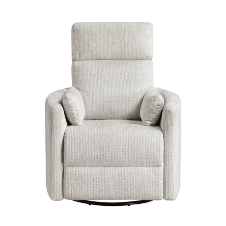 Tinley Beige Swivel Glider Reclining Chair by Homelegance at Eve Furniture