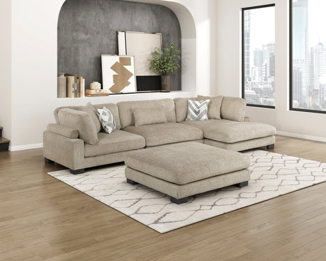Tinley Brown Ottoman by Homelegance at Eve Furniture