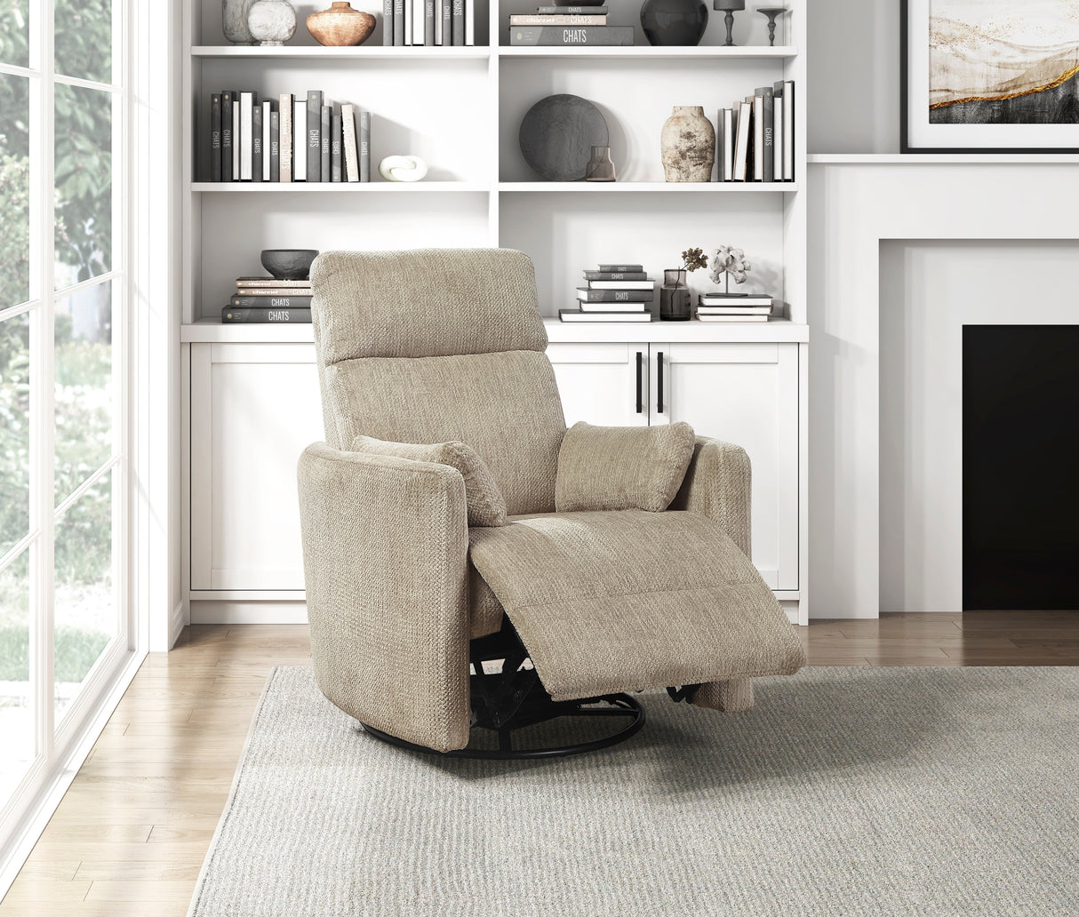 Tinley Brown Swivel Glider Reclining Chair