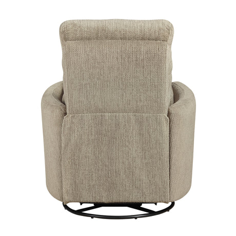Tinley Brown Swivel Glider Reclining Chair by Homelegance at Eve Furniture