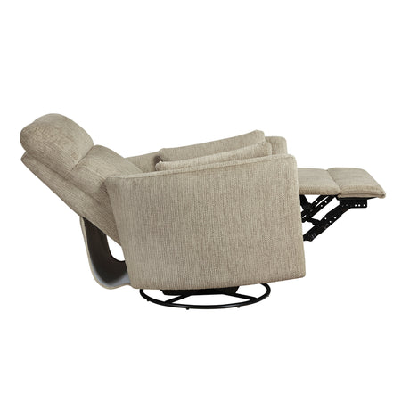 Tinley Brown Swivel Glider Reclining Chair by Homelegance at Eve Furniture
