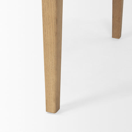 Tino Light Brown Oak Wood w/ 4 Drawers Desk by Mercana at Eve Furniture
