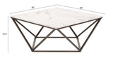 Tintern White & Antique Bronze Coffee Table by Zuomod at Eve Furniture