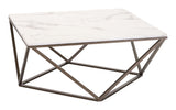 Tintern White & Antique Bronze Coffee Table by Zuomod at Eve Furniture