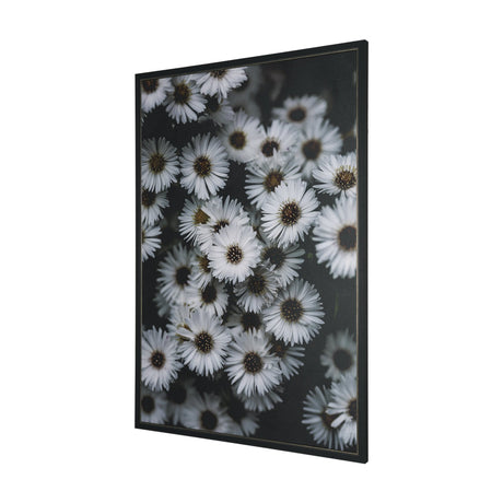Tiny Flowers 3 by Mareike Bohmer Hand-Embellished Textured Framed Canvas Art Print by Mercana at Eve Furniture