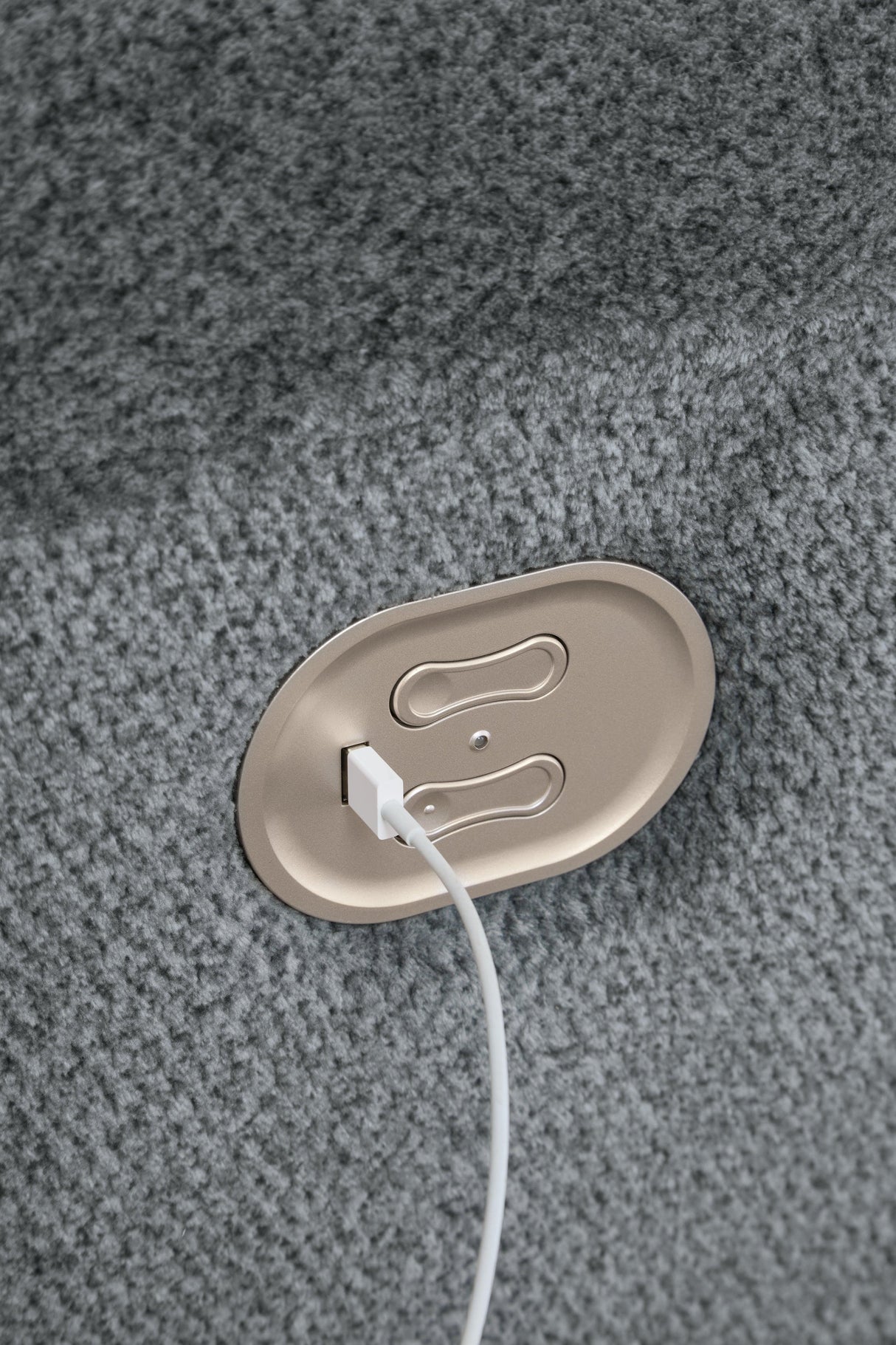 Tip-Off Slate Dual Power Reclining Loveseat by Ashley at Eve Furniture