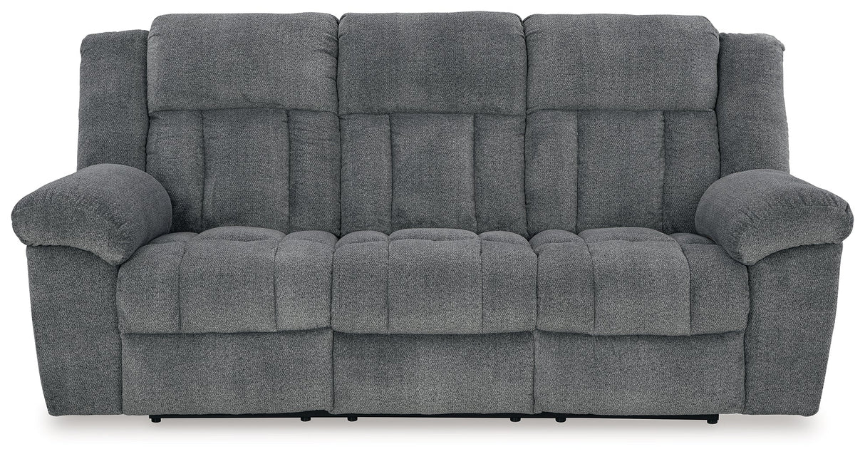 Tip-Off Slate Power Reclining Sofa