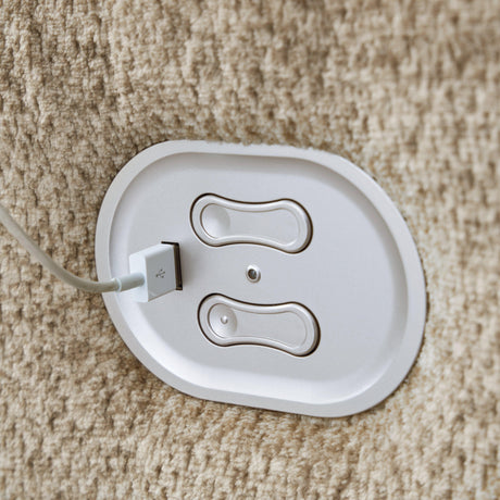 Tip-Off Wheat Oversized Dual Power Recliner by Ashley at Eve Furniture