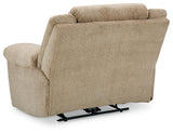 Tip-Off Wheat Oversized Dual Power Recliner by Ashley at Eve Furniture
