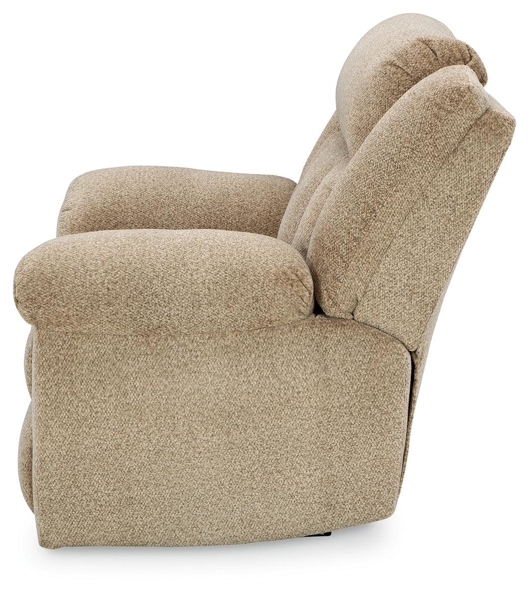 Tip-Off Wheat Oversized Dual Power Recliner by Ashley at Eve Furniture
