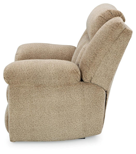 Tip-Off Wheat Oversized Dual Power Recliner by Ashley at Eve Furniture