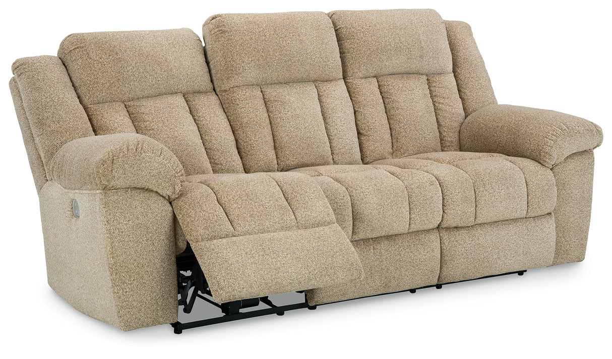 Tip-Off Wheat Power Reclining Sofa