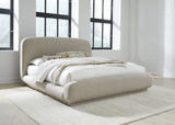 Tirimbina Hyena California King Chenille Upholstered Platform Bed by Modus Furniture at Eve Furniture