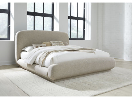 Tirimbina Hyena California King Chenille Upholstered Platform Bed by Modus Furniture at Eve Furniture