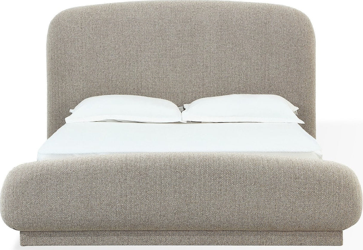 Tirimbina Hyena Queen Chenille Upholstered Platform Bed by Modus Furniture at Eve Furniture