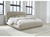Tirimbina Hyena Queen Chenille Upholstered Platform Bed by Modus Furniture at Eve Furniture