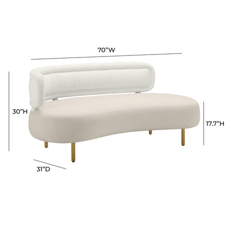Tischa Upholstered Sofa by TOV Furniture at Eve Furniture